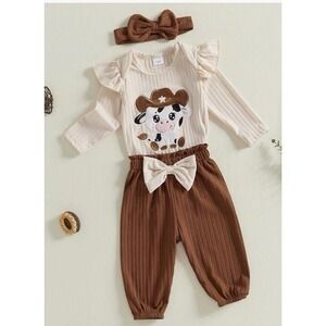 Western themed outfit size 6-9 months